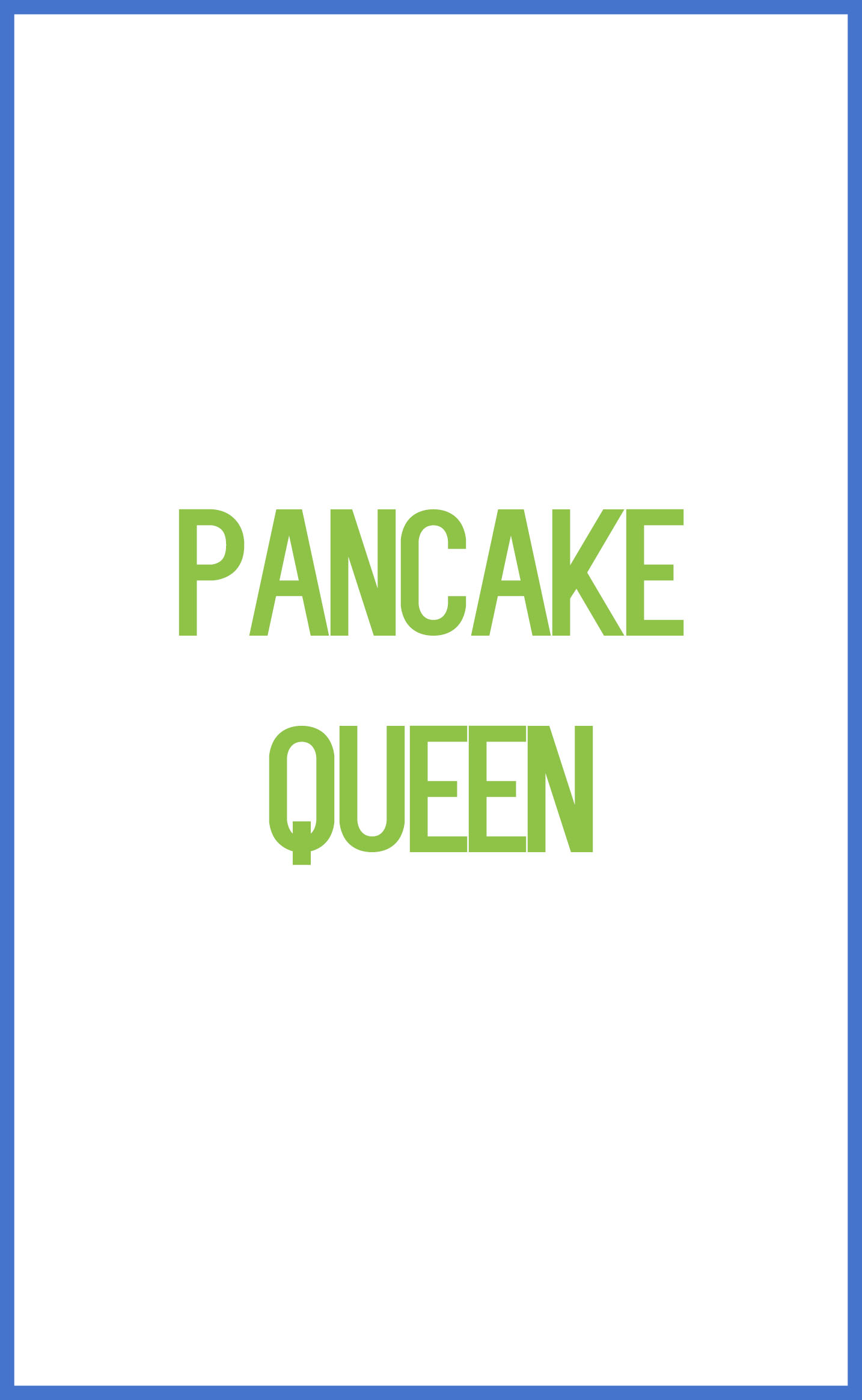 pancake queen Villanova Theatre